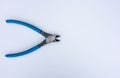 Metal wire cutters on white isolate Royalty Free Stock Photo