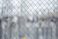 Metal wire fence or cage Royalty Free Stock Photo