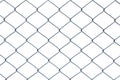 Metal wire fence or cage on white background Royalty Free Stock Photo