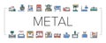 Metal Working Machine Collection Icons Set Vector . Royalty Free Stock Photo