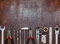 Metal workshop tools Royalty Free Stock Photo