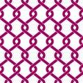 Metal woven fence seamless pattern. Flat vector illustration. Royalty Free Stock Photo