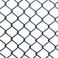 Metal woven mesh on a white background, photo texture