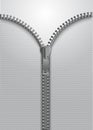 Metal zipper