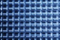 Metalic blue pattern as texture or background, heatsink Royalty Free Stock Photo