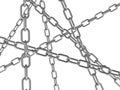 Metalic chains Royalty Free Stock Photo
