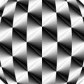 Metalic Polygonal Geometric Pattern. Concave Background Shimmering from Dark to Light Tones Creates Optical Volume Effect