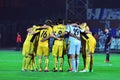 Metalist football team together Royalty Free Stock Photo