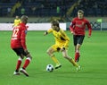 Metalist vs Metalurh Zaporizhya soccer match Royalty Free Stock Photo