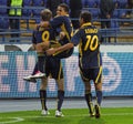 Metalist - Zorya footbal match Royalty Free Stock Photo