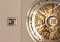 Metall bank safe door isolated