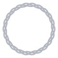Metall braided circle Royalty Free Stock Photo