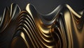 A metallic abstract wavy liquid background Generative AI technology Royalty Free Stock Photo