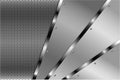 Metallic background.Gray and silver with screws on perforated texture.Metal technology concept Royalty Free Stock Photo