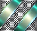 Metallic background silver green Royalty Free Stock Photo