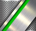 Metallic background silver green Royalty Free Stock Photo