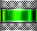 Metallic background silver green Royalty Free Stock Photo