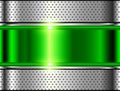 Metallic background silver green Royalty Free Stock Photo