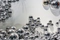 Metallic balls background