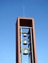 Metallic bells near church, Lithuania
