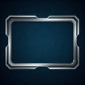 Metallic Beveled Frame Design Royalty Free Stock Photo
