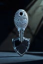 Metallic Biometric Key With Fingerprint Pattern And Cracked Glass Security Shield Royalty Free Stock Photo