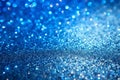 Metallic Blue Texture with Platinum Paper and Gradient Sparkles Royalty Free Stock Photo