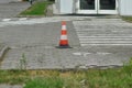 Metallic bollard Royalty Free Stock Photo