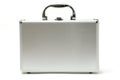 Metallic briefcase Royalty Free Stock Photo