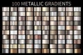 Metallic, bronze, silver, gold, chrome metal foil texture gradient Royalty Free Stock Photo
