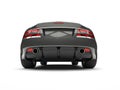 Metallic brown grey modern luxury sports car - rear view Royalty Free Stock Photo