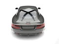 Metallic brown modern luxury sports car - rear view Royalty Free Stock Photo