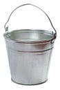 Metallic bucket Royalty Free Stock Photo