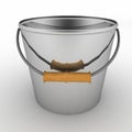 Metallic bucket Royalty Free Stock Photo