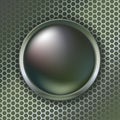 Metallic button Royalty Free Stock Photo