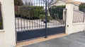 Metallic classic portal home iron classical black steel vintage metal steel house gate