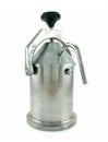 Metallic coffee percolator Royalty Free Stock Photo