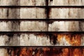 Metallic corrosion and rust that did not spare metal surface. Royalty Free Stock Photo