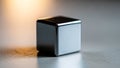 The background is softly blurred emphasizing the focus on the cube Royalty Free Stock Photo
