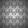 Metallic curls seamless pattern