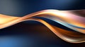 metallic curve layer. gradient abstract background. - Generative ai Royalty Free Stock Photo