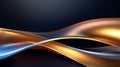 metallic curve layer. gradient abstract background. - Generative ai Royalty Free Stock Photo