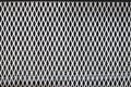 Metallic diamond-shaped mesh of grill of retro luxury rarity car pattern Royalty Free Stock Photo