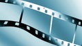 Metallic filmstrip Royalty Free Stock Photo