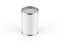 Metallic food tin can mockup template for fish, beans, meat, corns, peas and vegetables. Steel tin jar mockup for design presentat