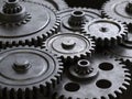 Metallic gears and cogs Royalty Free Stock Photo