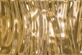 Metallic gold wavy background Royalty Free Stock Photo