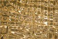 Metallic gold wavy background Royalty Free Stock Photo