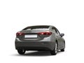 Metallic gray modern business car - back view Royalty Free Stock Photo