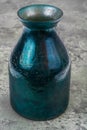 Metallic green decorative vase